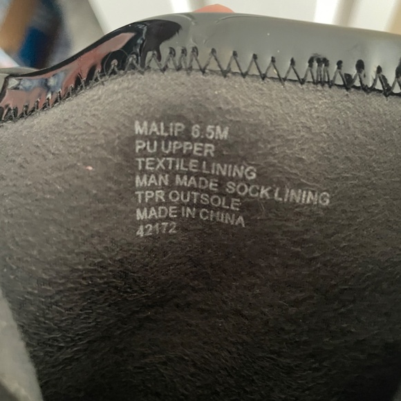 Black Patent Ankle Heel Boots - Picture 7 of 7